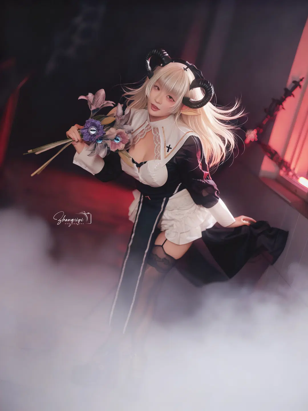 【地狱的吹雪cos】暗黑魔女降临废弃学校，氛围感拉满 - 坏坏孩子琦 - 第11张