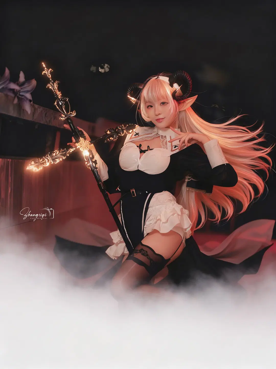 【地狱的吹雪cos】暗黑魔女降临废弃学校，氛围感拉满 - 坏坏孩子琦 - 第9张