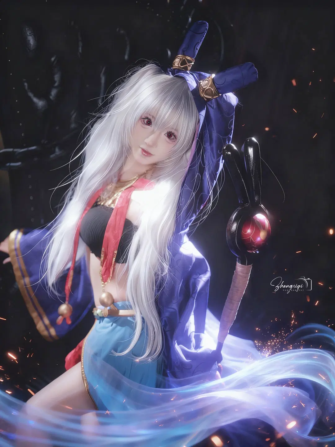 碧蓝航线, 拉菲cos, 二次元cosplay, 魔女, 摄影约拍