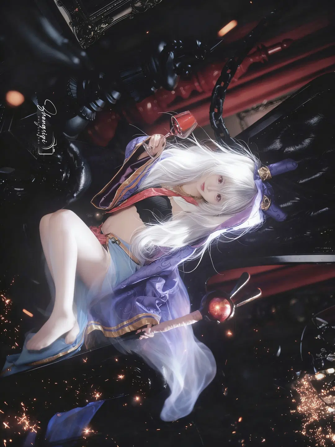 【ラフィー コスプレ】『アズールレーン』暗夜の魔法とワインの巡り逢い - 坏坏孩子琦 - 11枚目