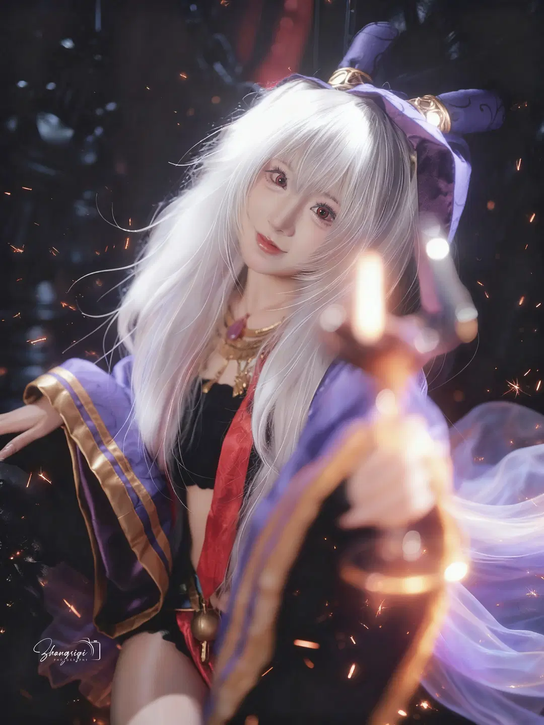【ラフィー コスプレ】『アズールレーン』暗夜の魔法とワインの巡り逢い - 坏坏孩子琦 - 5枚目