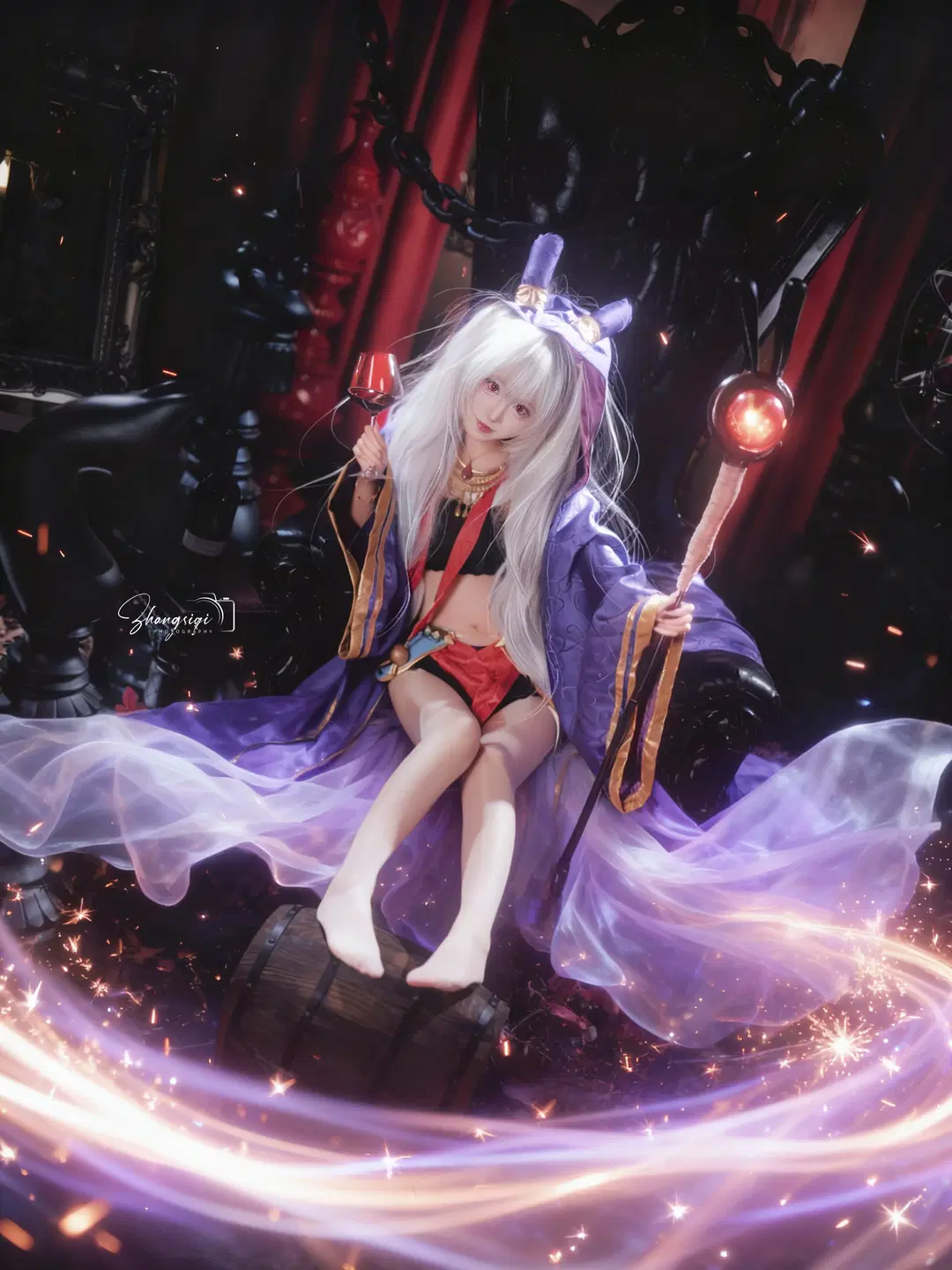 【ラフィー コスプレ】『アズールレーン』暗夜の魔法とワインの巡り逢い - 坏坏孩子琦 - 7枚目