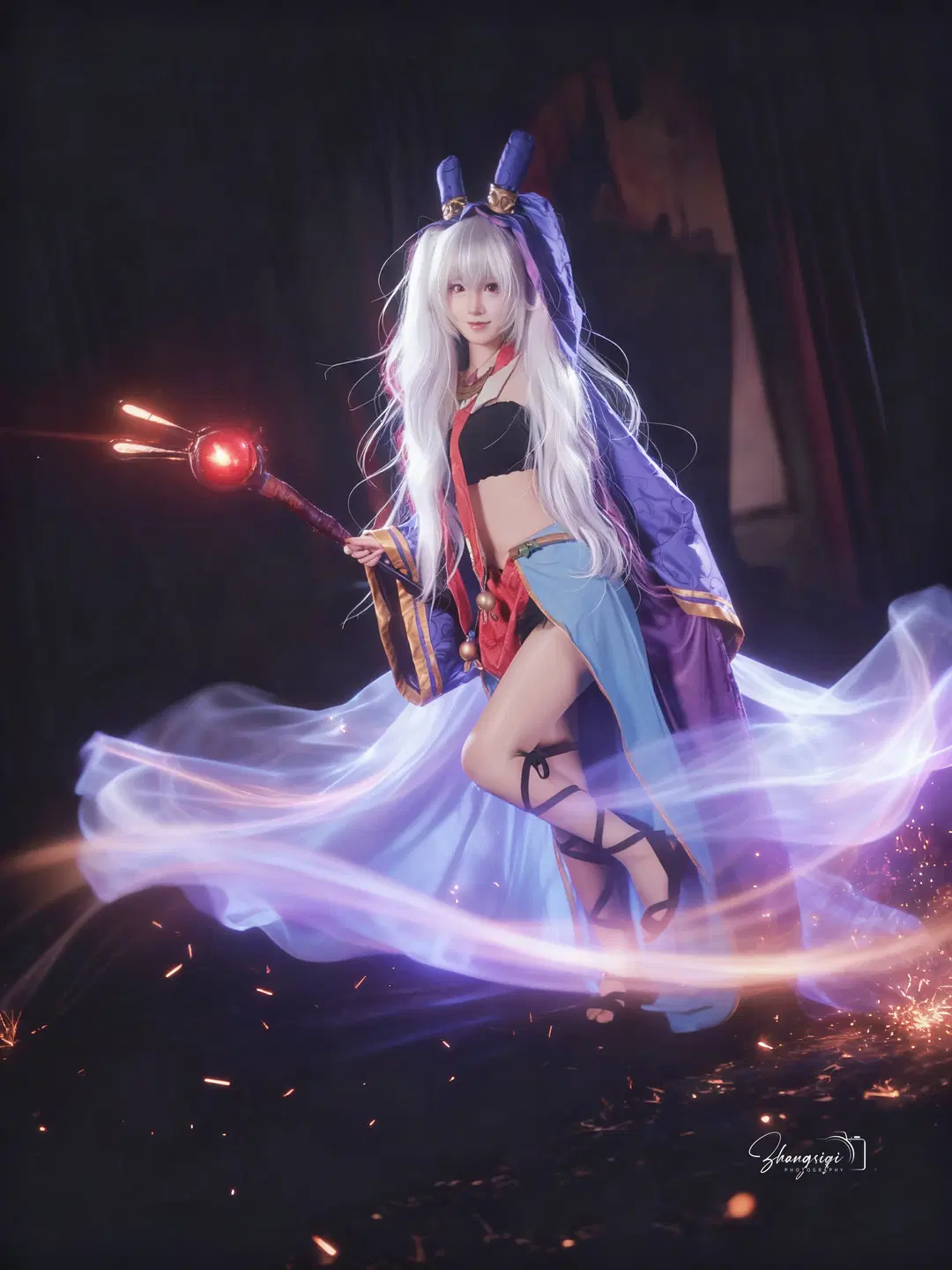 碧蓝航线, 魔法少女, 拉菲cos, cosplay摄影, 丝袜