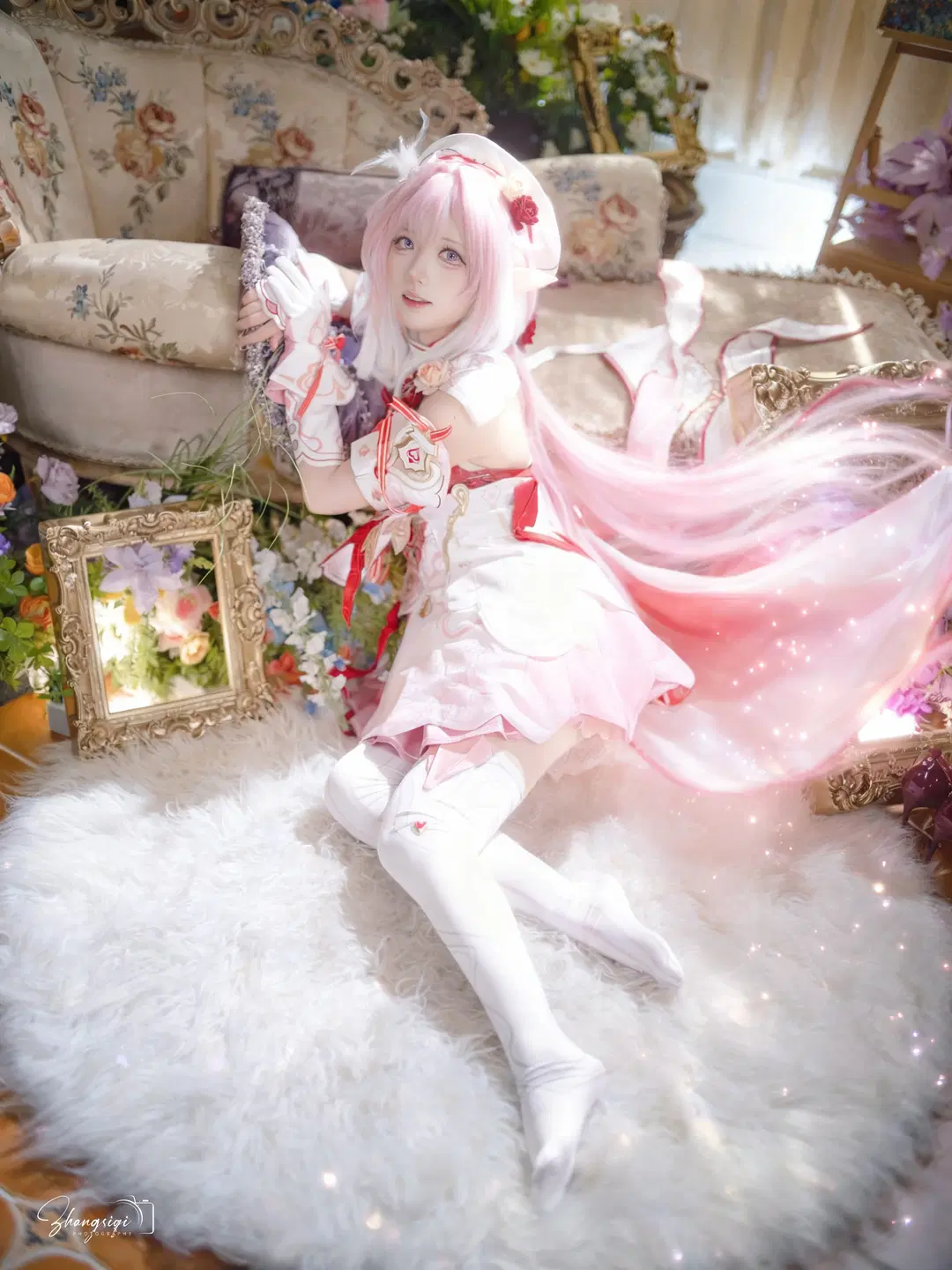 【爱莉希雅cos】崩坏3粉色妖精小姐的午后花园 - 坏坏孩子琦 - 第10张