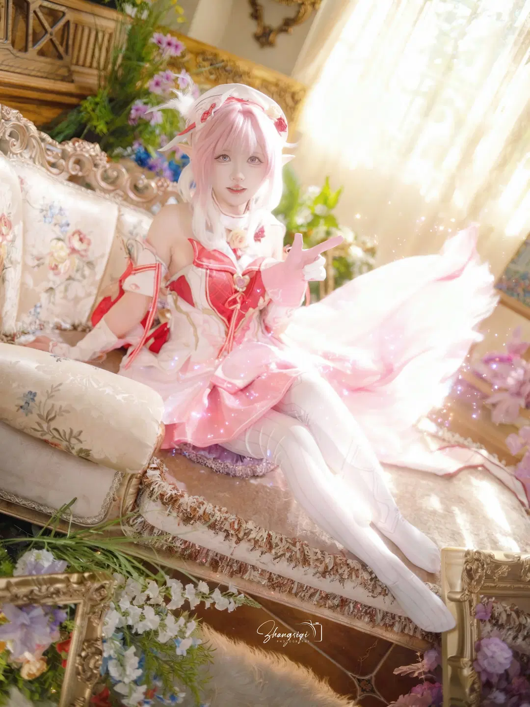 【爱莉希雅cos】崩坏3粉色妖精小姐的午后花园 - 坏坏孩子琦 - 第12张