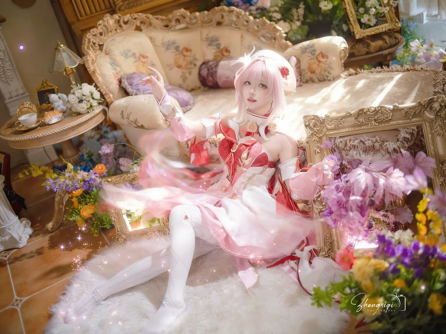 【爱莉希雅cos】崩坏3粉色妖精小姐的午后花园 - 坏坏孩子琦 - 第13张