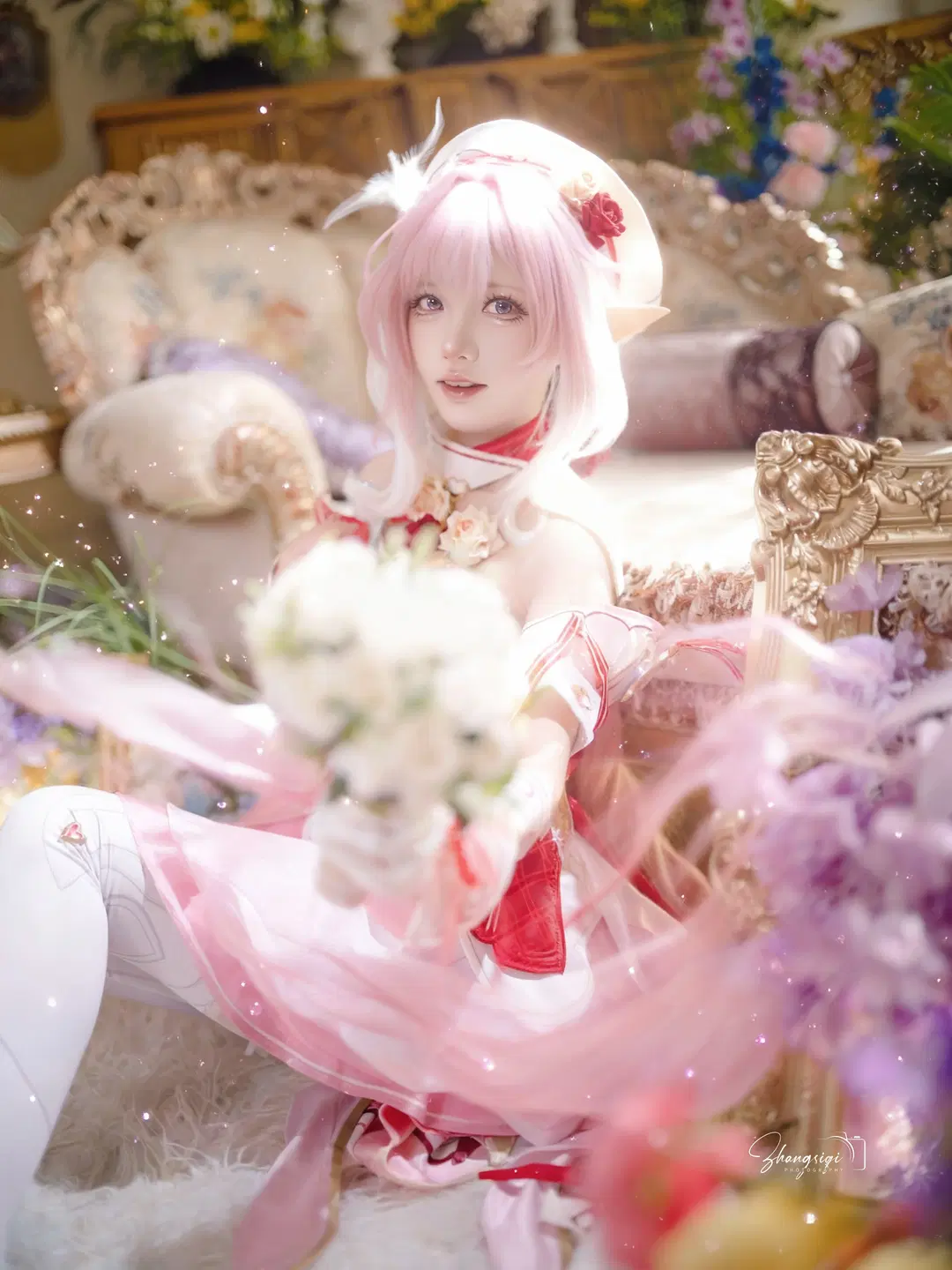 【爱莉希雅cos】崩坏3粉色妖精小姐的午后花园 - 坏坏孩子琦 - 第6张