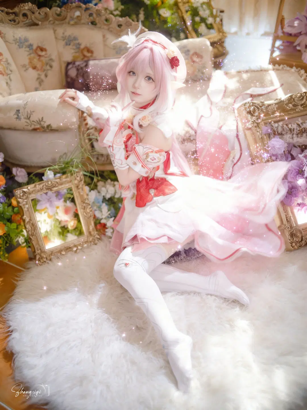 【爱莉希雅cos】崩坏3粉色妖精小姐的午后花园 - 坏坏孩子琦 - 第8张