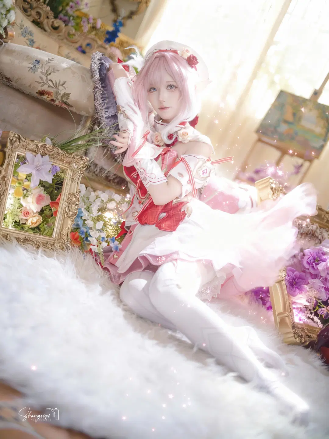 【爱莉希雅cos】崩坏3粉色妖精小姐的午后花园 - 坏坏孩子琦 - 第9张