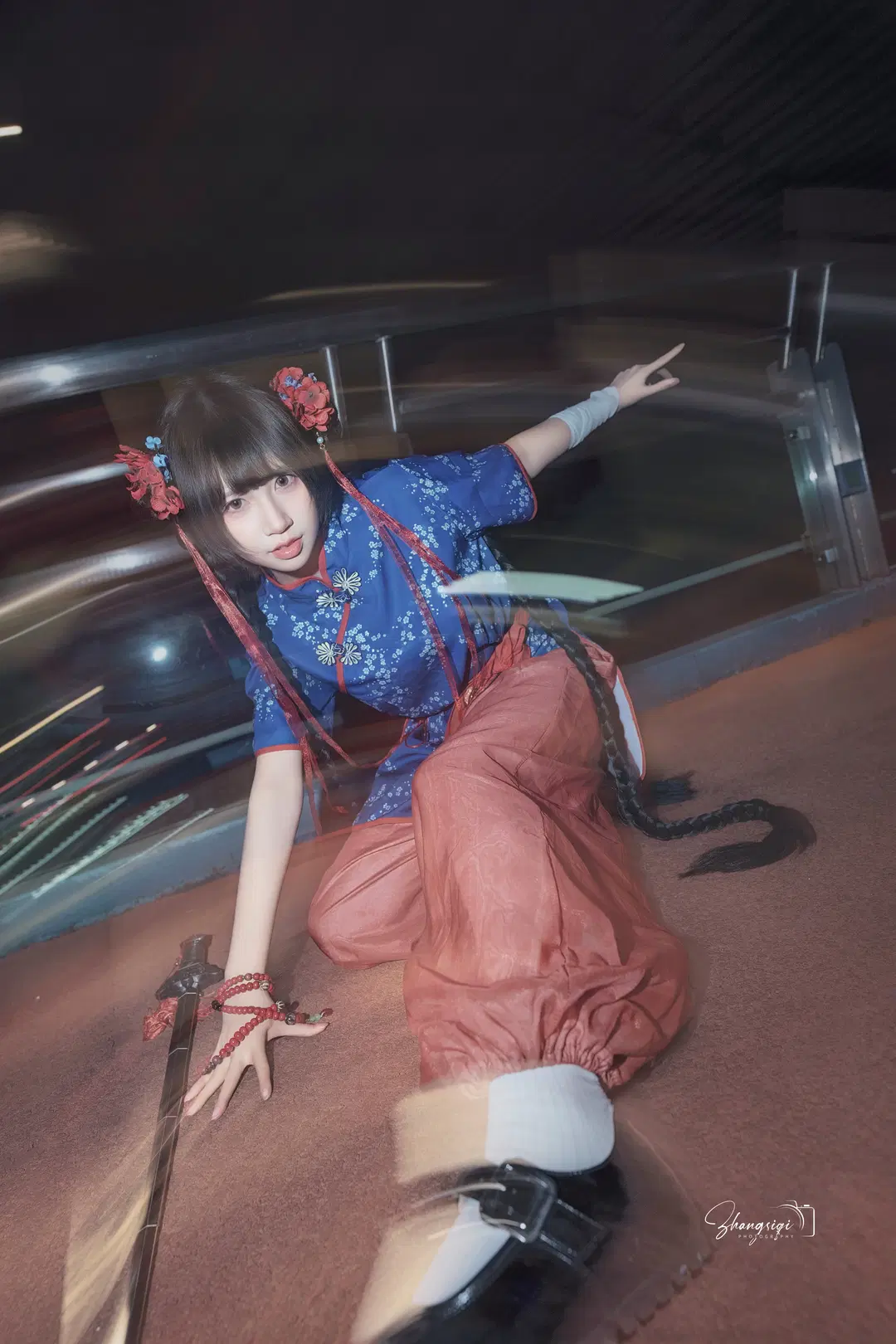 中国風写真, 中華娘, カンフー写真, 武侠の夢, 武術少女