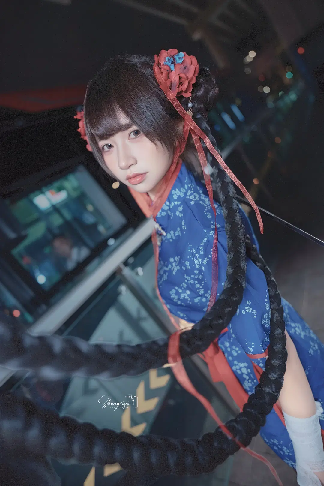 中華娘×武侠風の夜景ロケ撮影：下山した小師妹の都会紀行 - 坏坏孩子琦 - 11枚目
