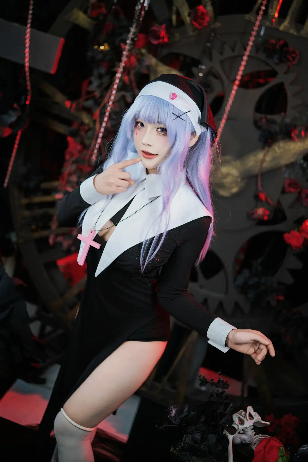 【ラビットホール シスターコスプレ】初音ミク ラビットホールのダーク系スタイリング：白ストッキング - 爱用富士的牛牛 - 3枚目