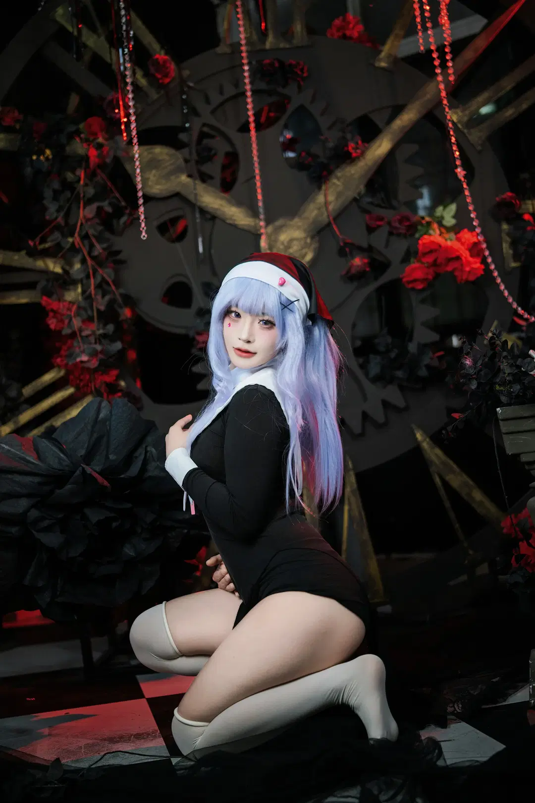 【ラビットホール シスターコスプレ】初音ミク ラビットホールのダーク系スタイリング：白ストッキング - 爱用富士的牛牛 - 4枚目