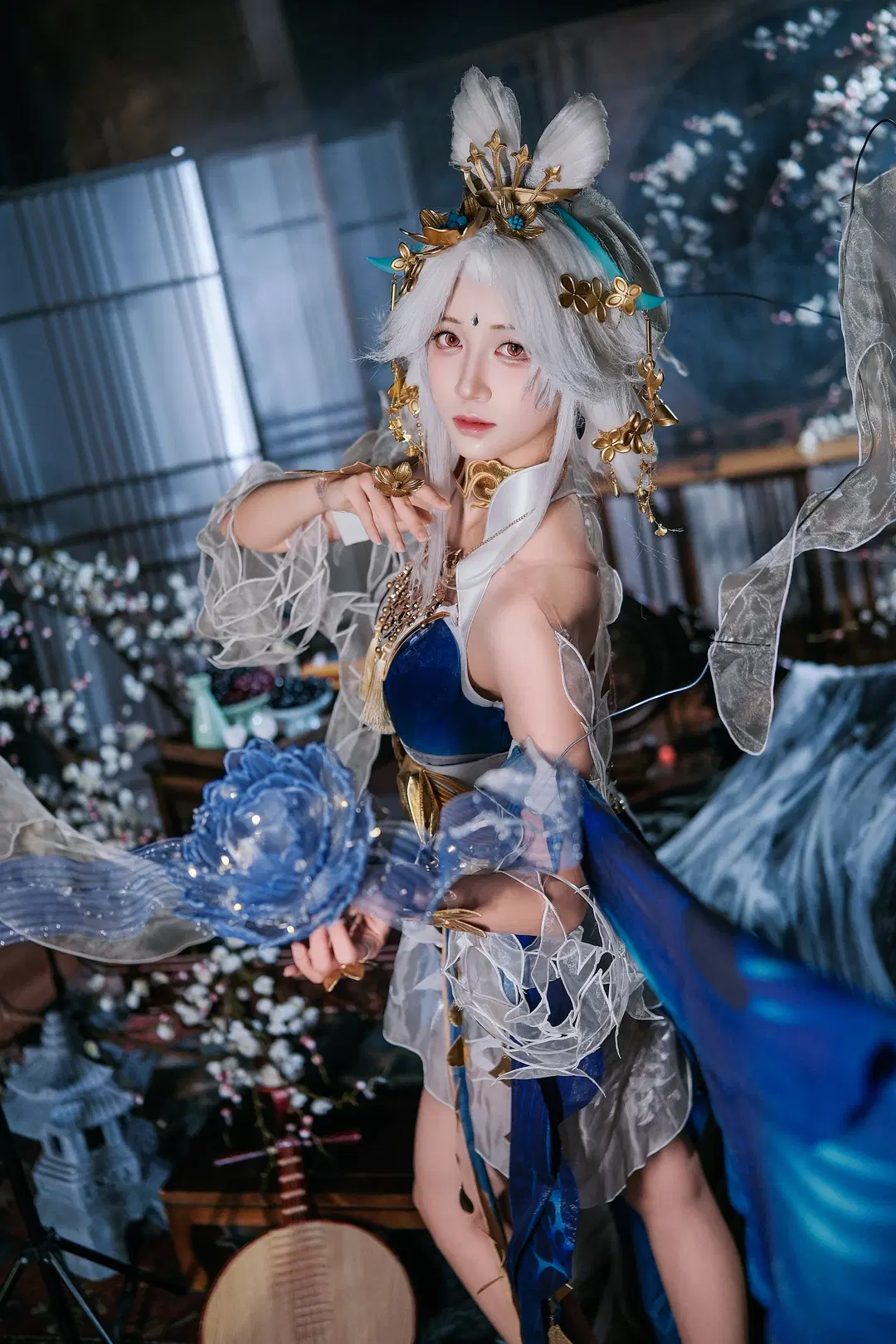 【嫦娥 コスプレ】『オナー・オブ・キングス』落星盞、月宮の仙女が魅せる涼やかさと華麗美（中華風コスプレ・ロールプレイングゲーム） - 爱用富士的牛牛 - 2枚目