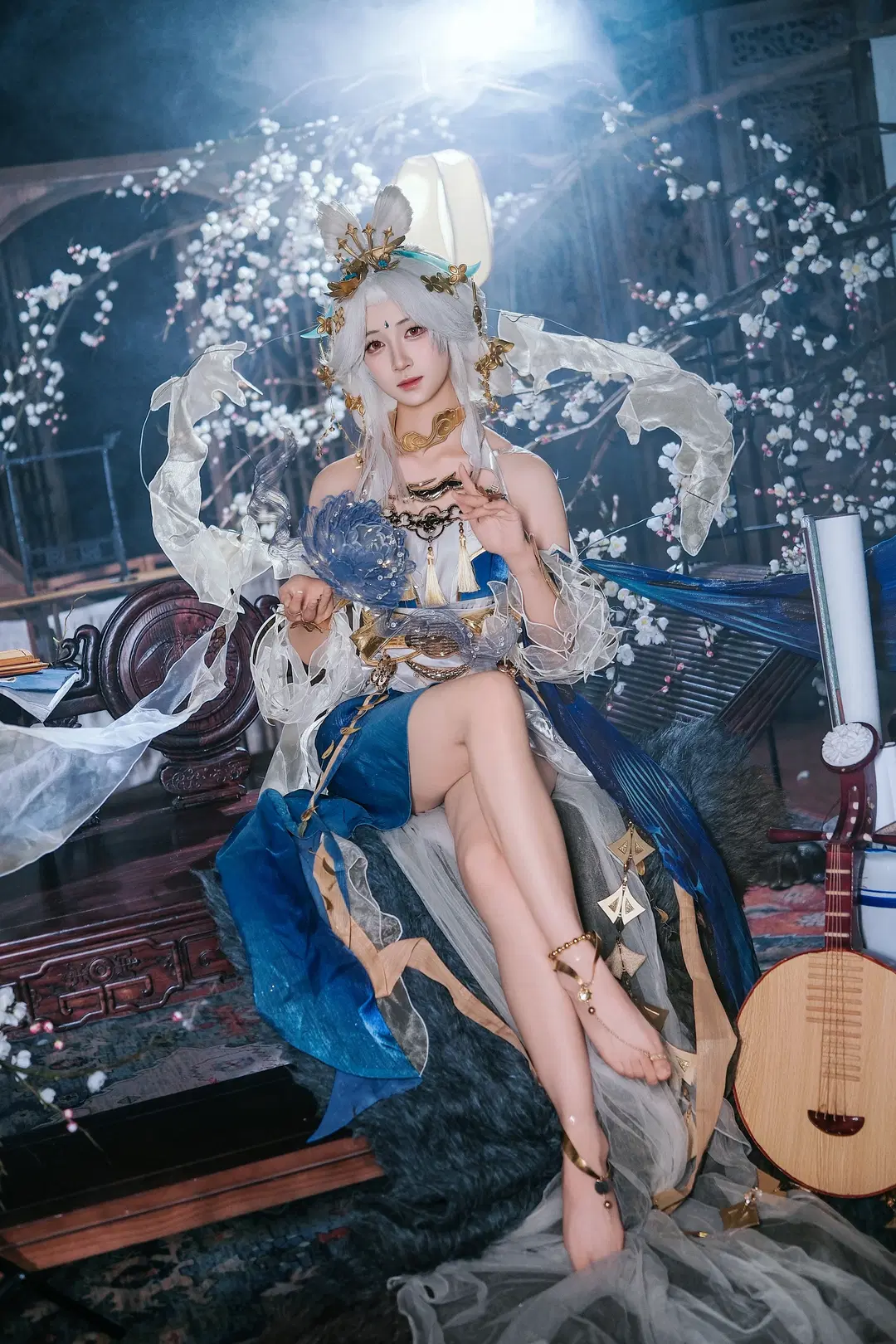 王者荣耀, 嫦娥cos, 落星盏, 国风cosplay, 游戏角色扮演
