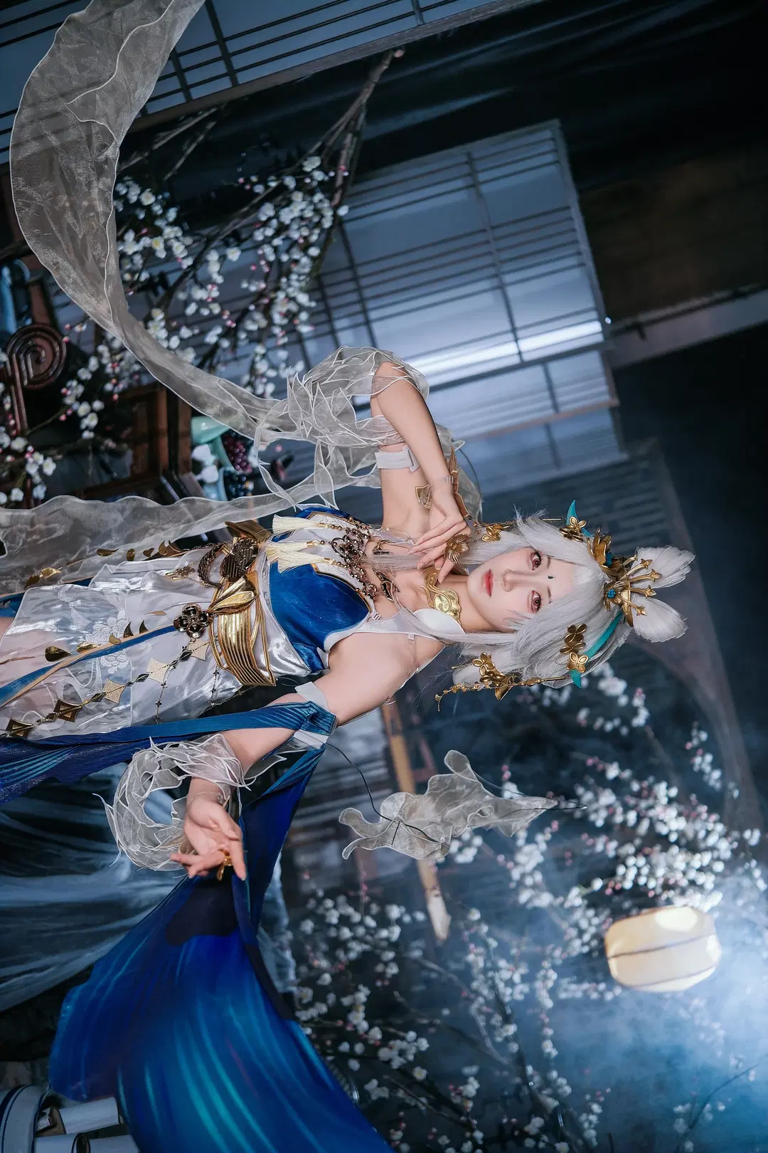【嫦娥 コスプレ】『オナー・オブ・キングス』嫦娥「落星盞」：清冷と華麗が織りなす幻想美 - 爱用富士的牛牛 - 5枚目