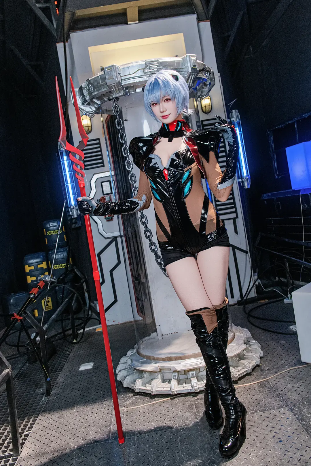 【綾波麗cos】新世紀福音戰士裡的經典藍髮戰鬥服 - 爱用富士的牛牛 - 第4張