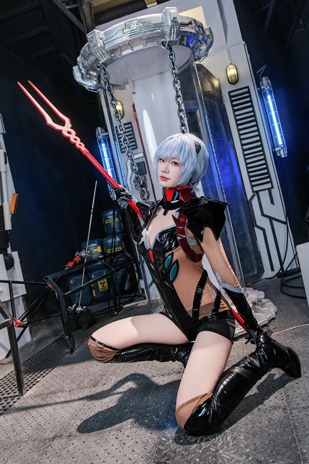 【綾波麗cos】新世紀福音戰士裡的經典藍髮戰鬥服 - 爱用富士的牛牛 - 第5張