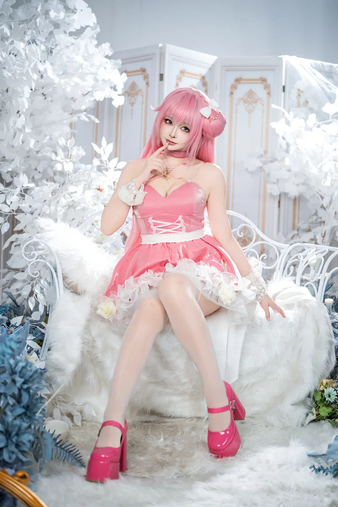 cosplay摄影, Nikke 胜利女神, 白丝穿搭, 梦幻少女风, 桃乐丝·黎明派对cos