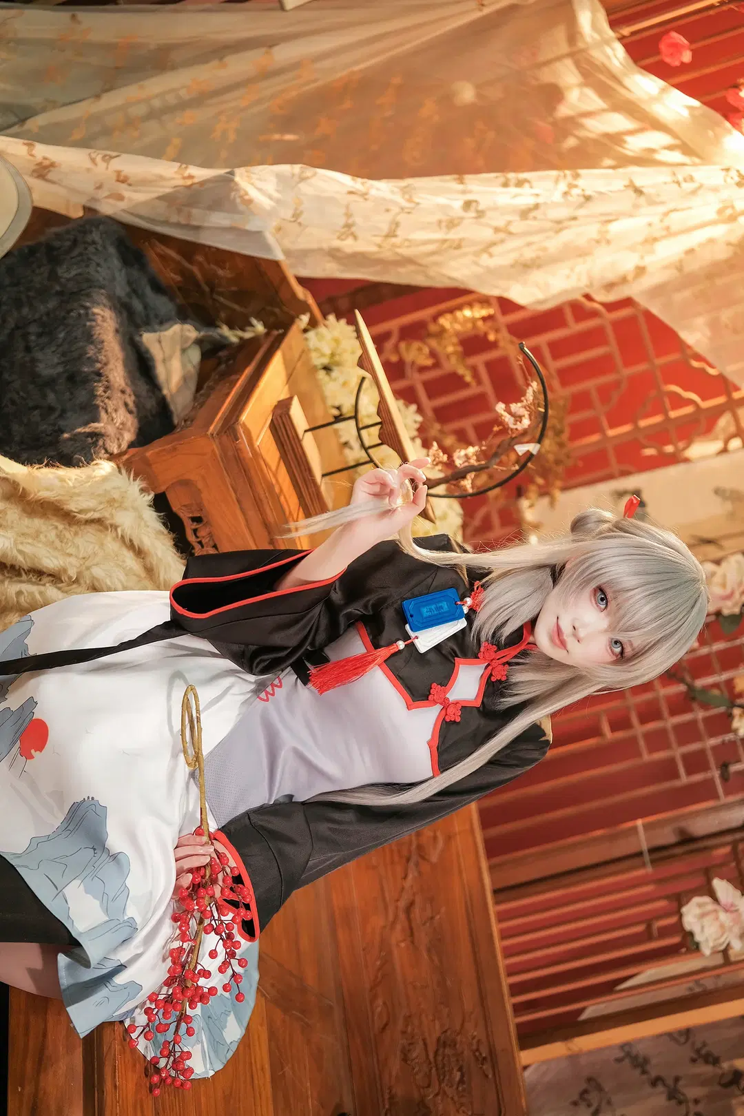 【マルベリーコスプレ】『アークナイツ』中華レトロと黒ストッキングの雅な調和 - 爱用富士的牛牛 - 4枚目