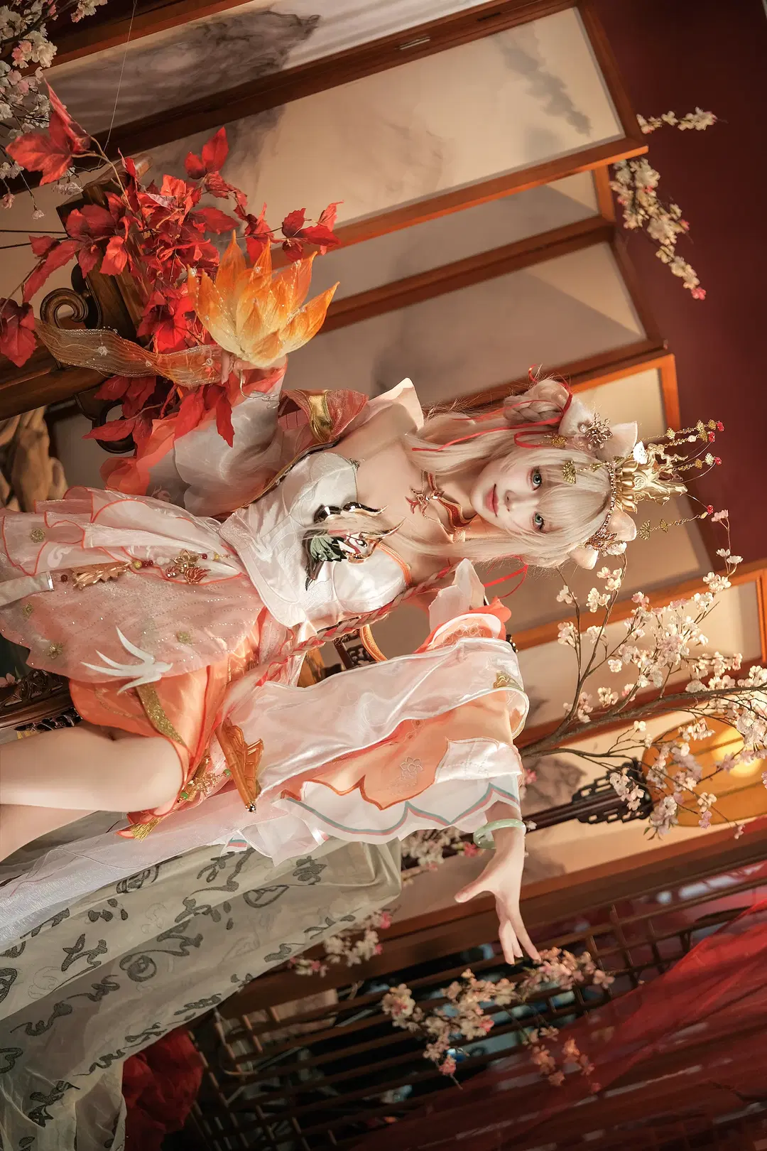 [Xishi cosplay] Honor of Kings Continuous Yearning: Chinese-Style Elegance Amidst Sheer Gauze and Lotus Shadows by 爱用富士的牛牛 - Image 2