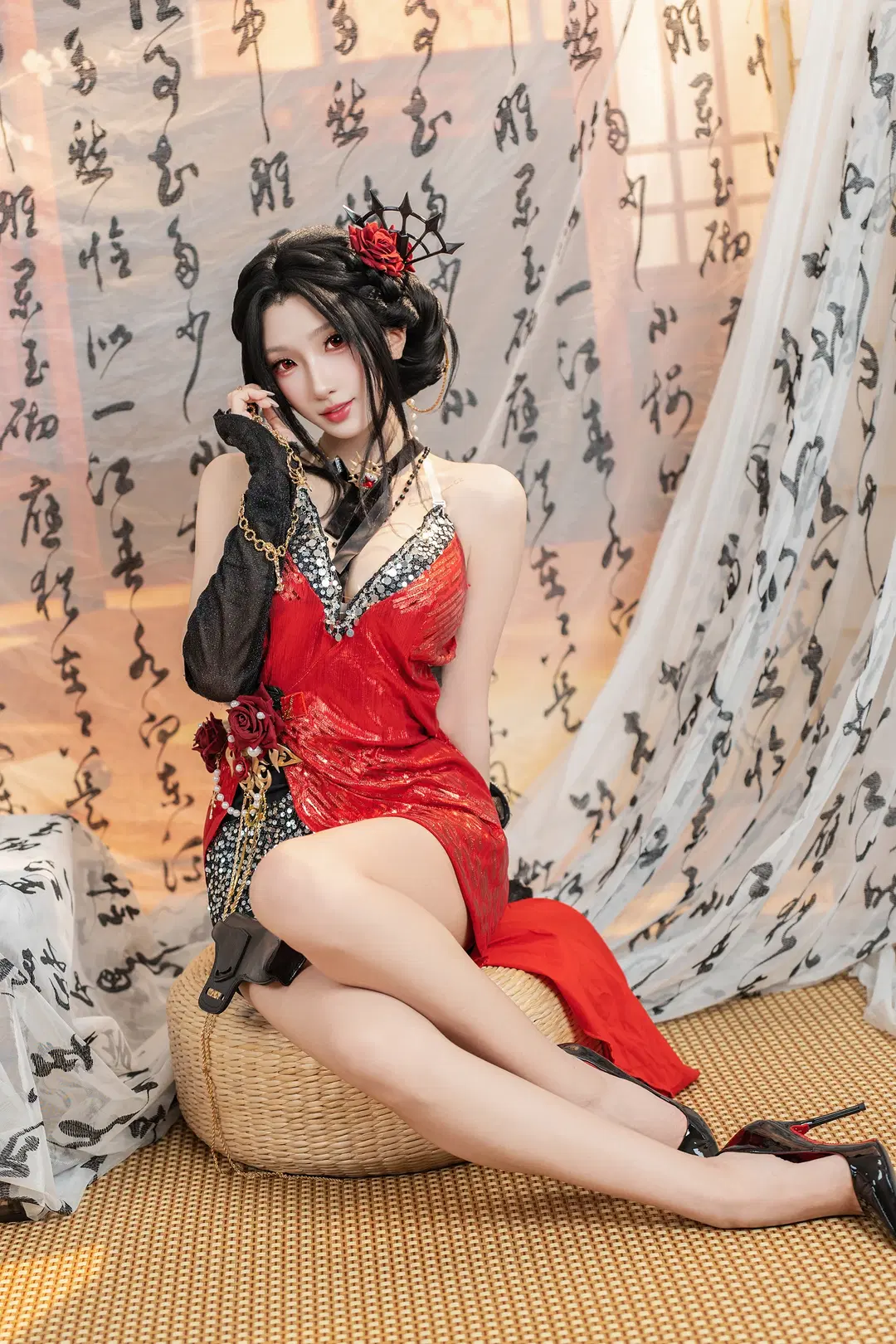 【迦南cos】永劫无间红黑舞娘造型的细节与质感 - 爱用富士的牛牛 - 第2张