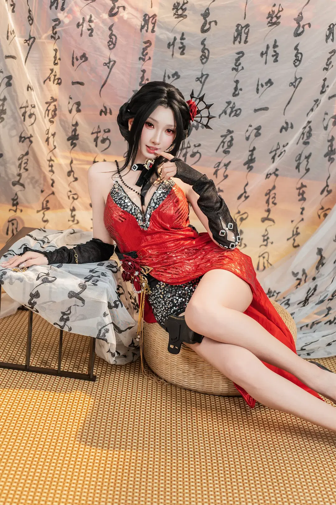 【迦南cos】永劫无间红黑舞娘造型的细节与质感 - 爱用富士的牛牛 - 第4张