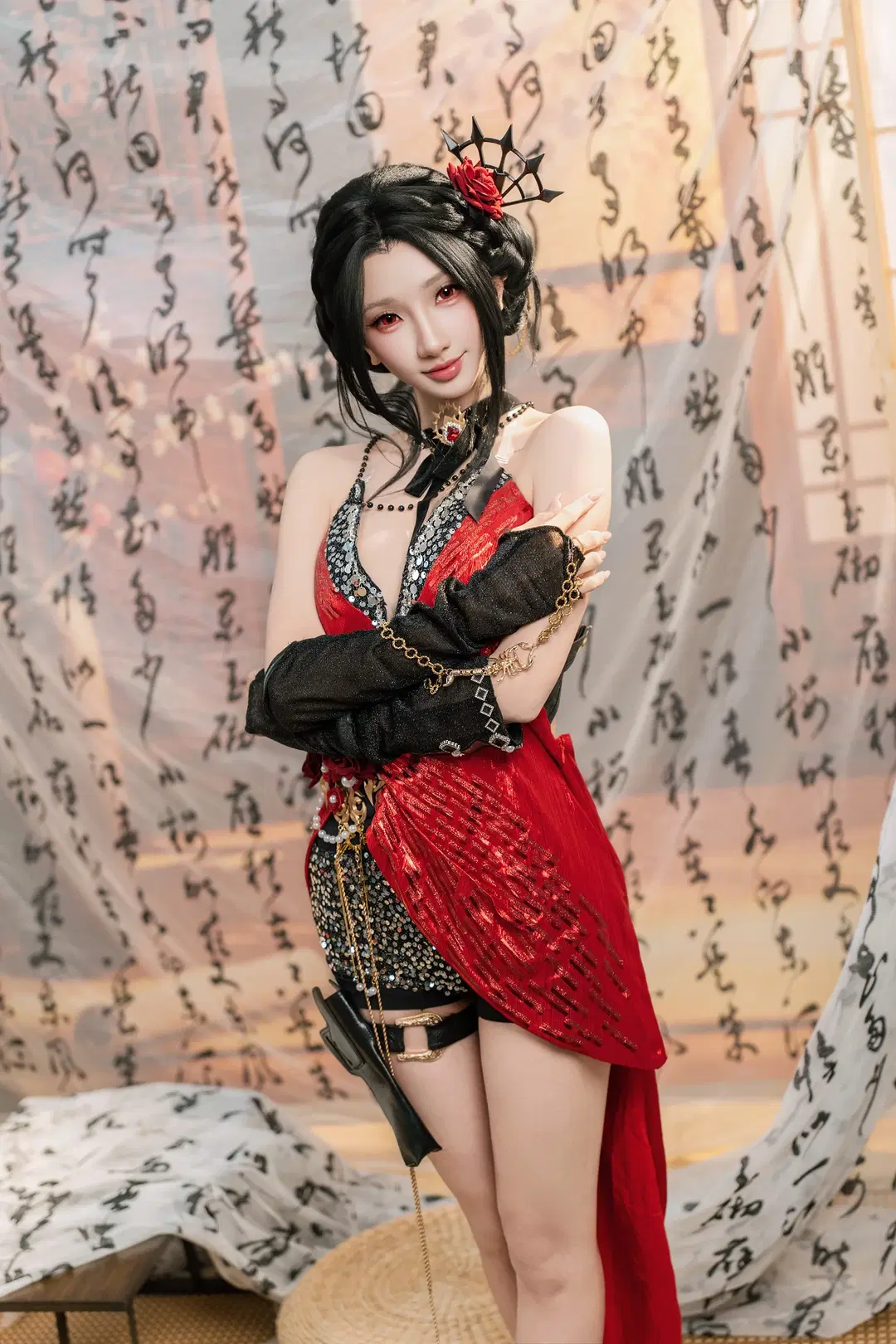 【迦南cos】永劫无间红黑舞娘造型的细节与质感 - 爱用富士的牛牛 - 第5张
