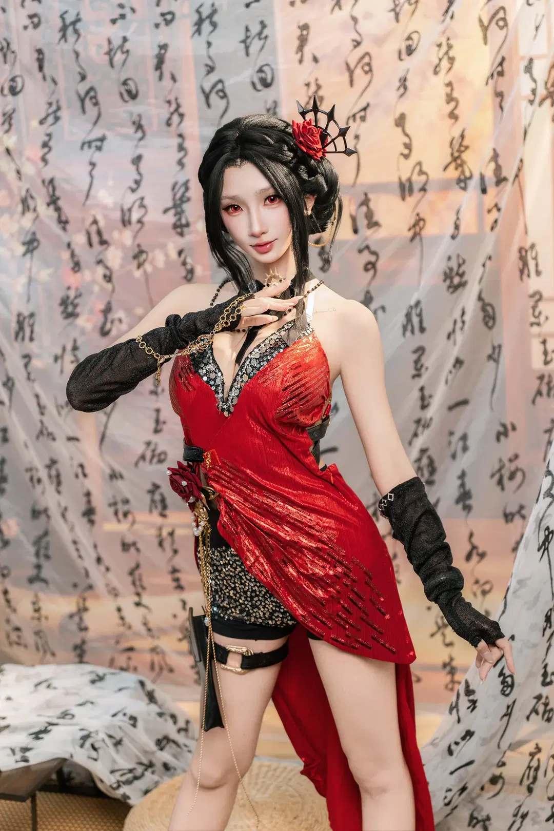 【迦南cos】永劫无间赤焰舞影，宝藏猎人的华丽演出 - 爱用富士的牛牛 - 第3张