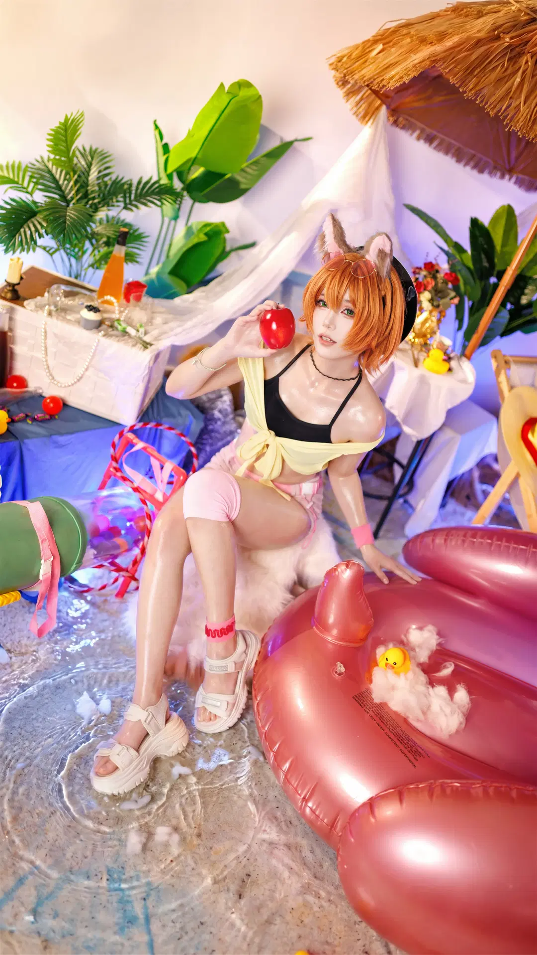 泳装cos, 明日方舟, 棚拍正片, 湛江摄影, 空爆cos