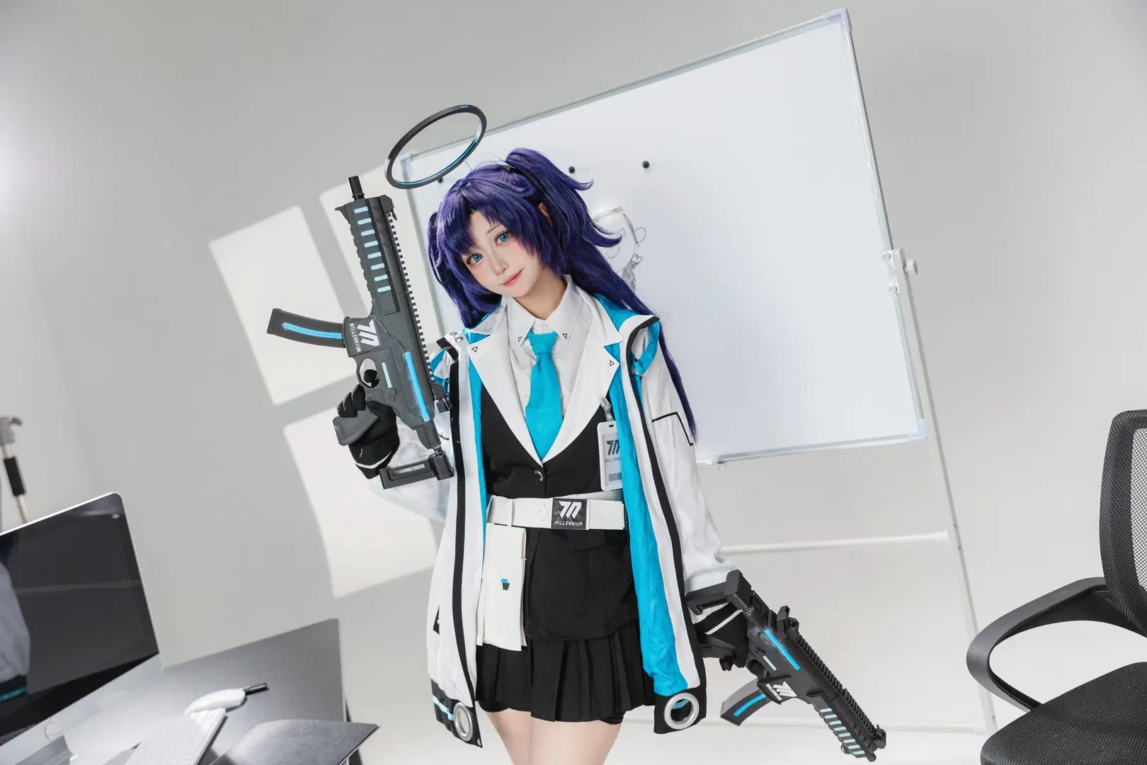 【早濑优香cos】蔚蓝档案的办公室枪械少女请查收 - 八次方根 - 第3张