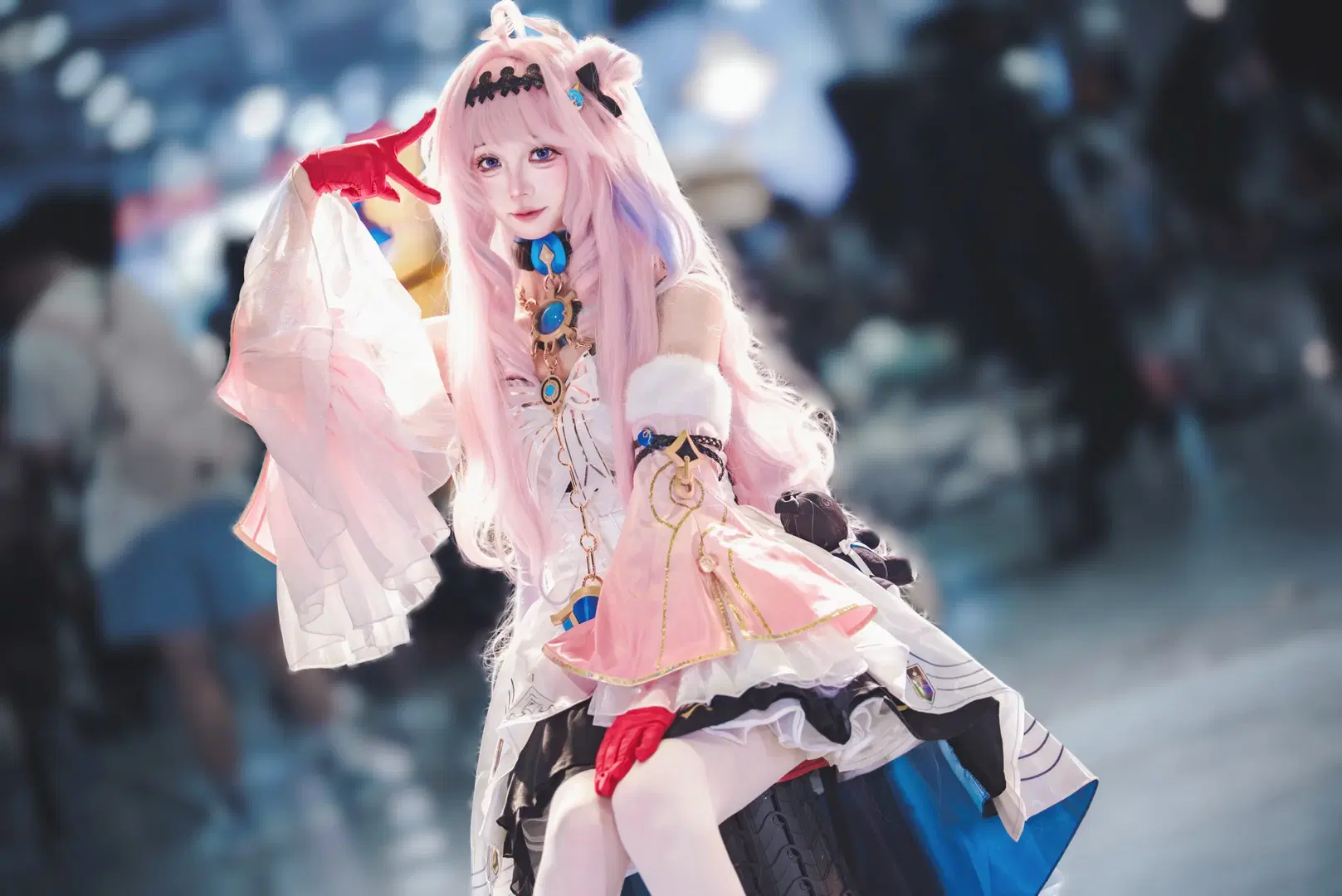 【达妮娅cos】鸣潮世界里的粉发少女 - Ning - 第2张