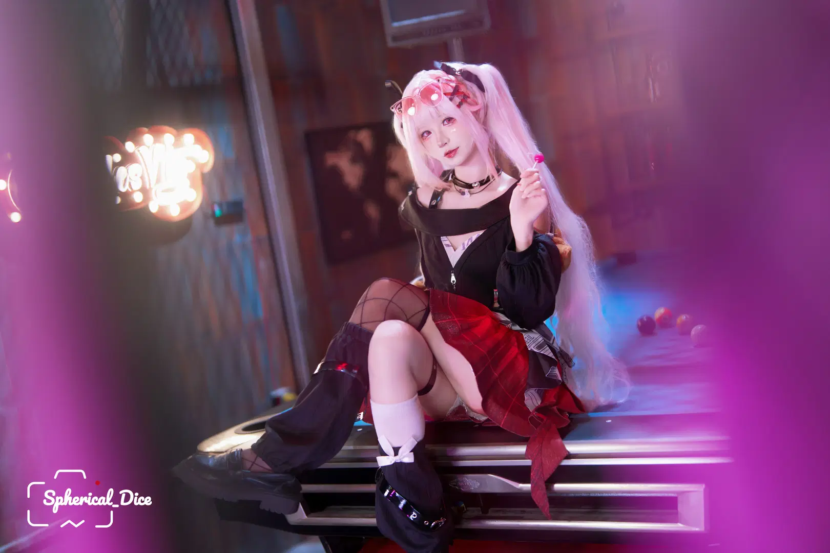 崩壊：スターレイル, 花火 コスプレ, 網タイツ, ネオンポートレート, スパークスイートドリーム電波