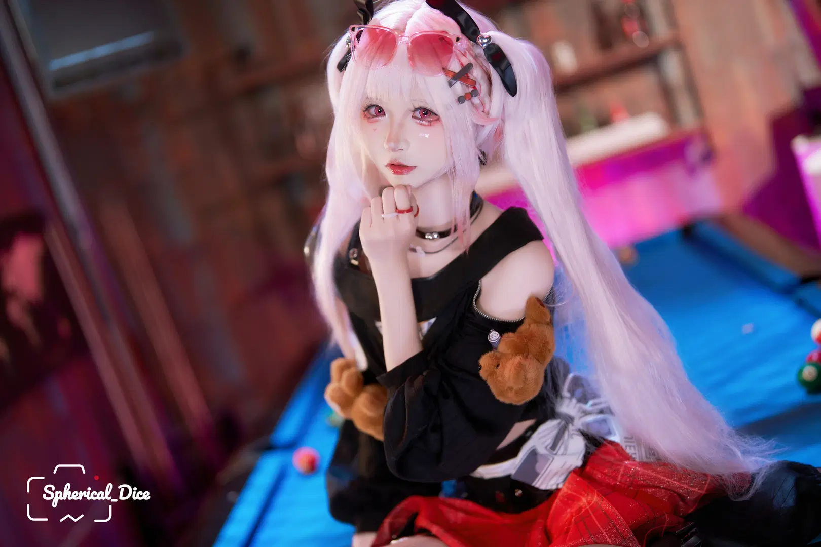 [Sparkle cosplay] Honkai: Star Rail Spark Sweet Dream Vibe: Cyber sweetheart under neon nightscapes by 圆形骰子 - Image 6