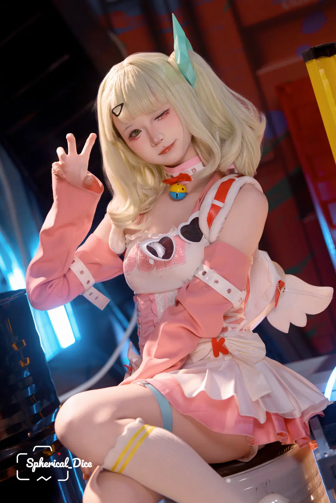 【千夏cos】绝区零妄想天使的炸鸡味闪亮营业 - 圆形骰子 - 第6张