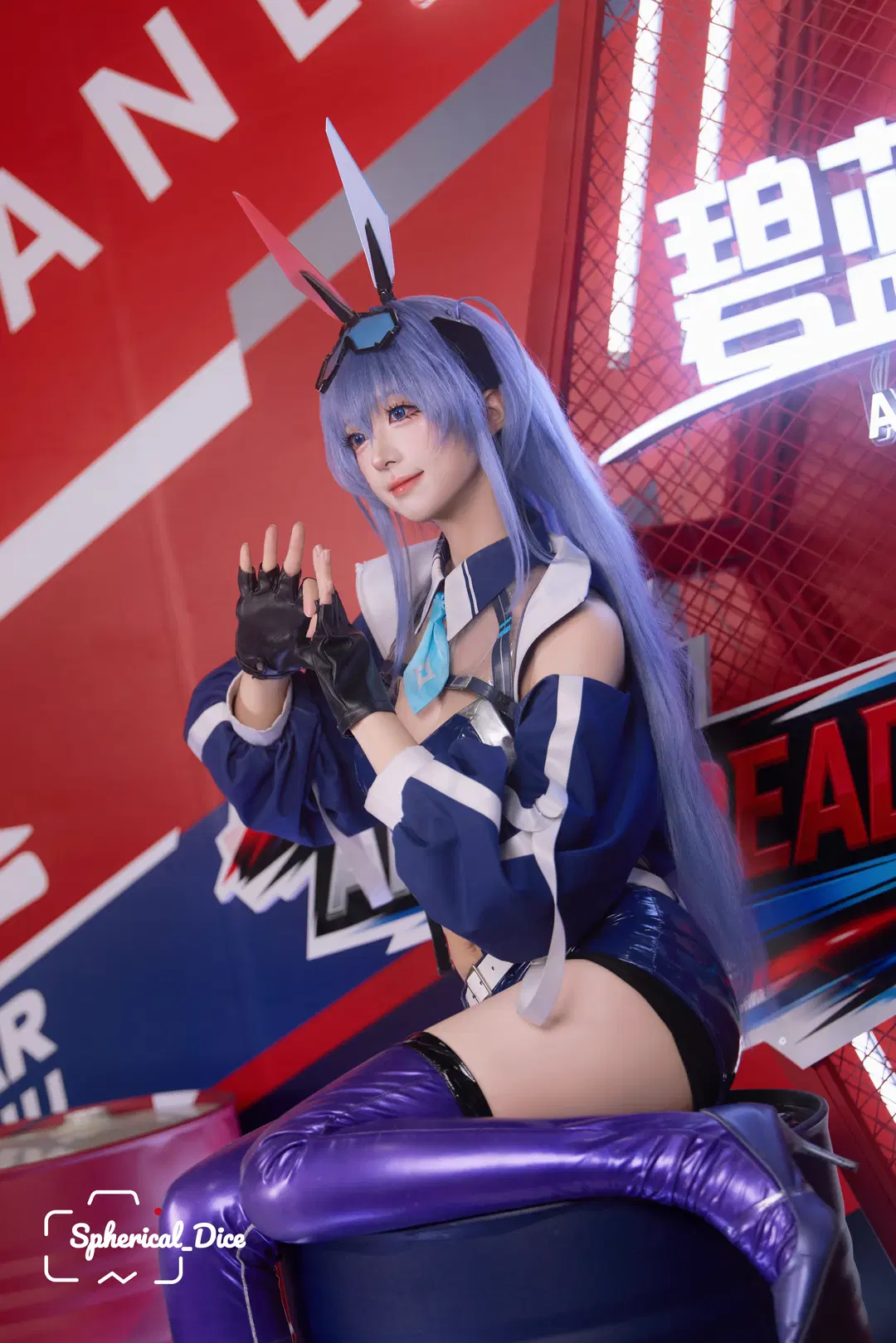 [New Jersey cosplay] Azur Lane Racing Suit: On-Site Shoot Experience with Patent Leather Textures by 圆形骰子 - Image 7