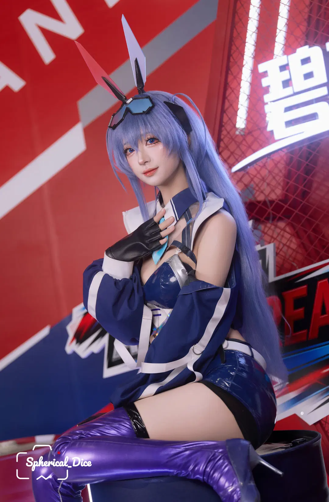 [New Jersey cosplay] Azur Lane Racing Suit: On-Site Shoot Experience with Patent Leather Textures by 圆形骰子 - Image 8