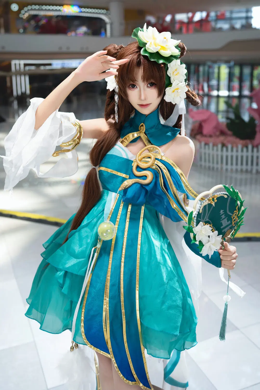 【Xiao Qiao Cosplay】Honor of Kings Green Snake: Dynamic Moments at Yongchuan Comic Convention by Crym - Image 4