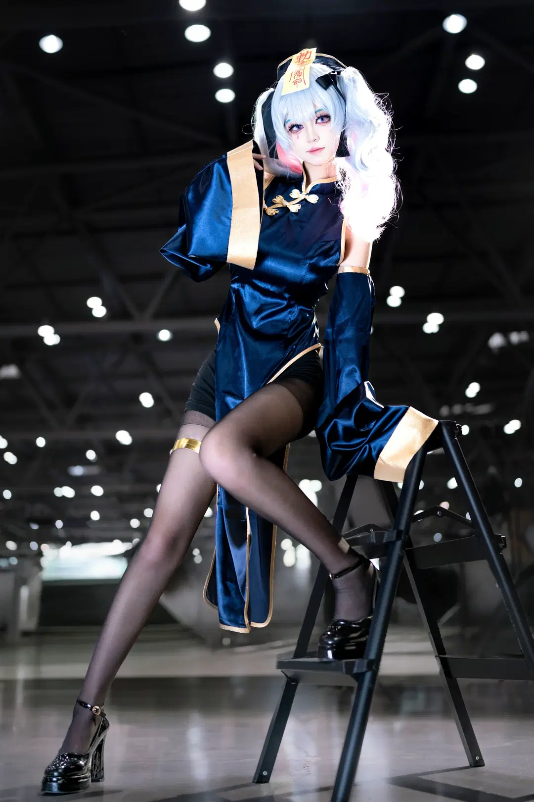 cosplay, 初音未来, 初音未来cos, 小僵尸, 黑丝