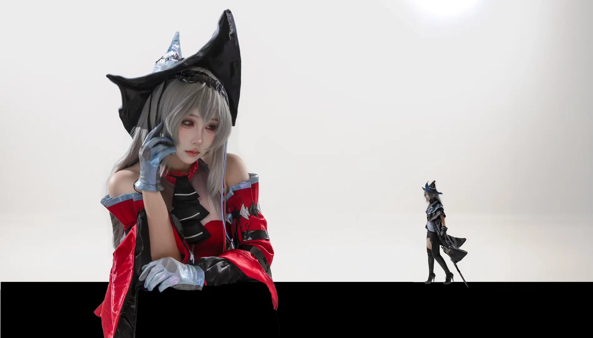 二次元, 明日方舟, 浊心斯卡蒂cos, 丝袜, 山屿