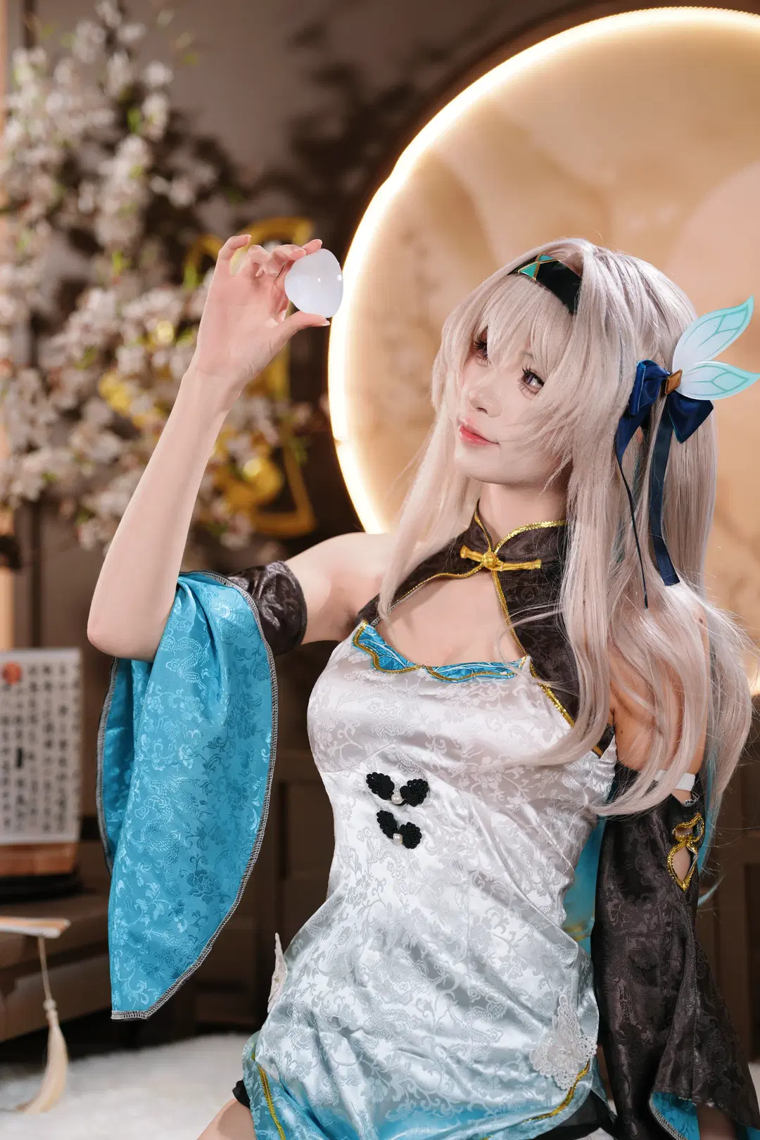 【Firefly cosplay】Honkai: Star Rail Firefly Qipao: Gentle Moments Woven in Digital and Film by 一只测光表 - Image 3