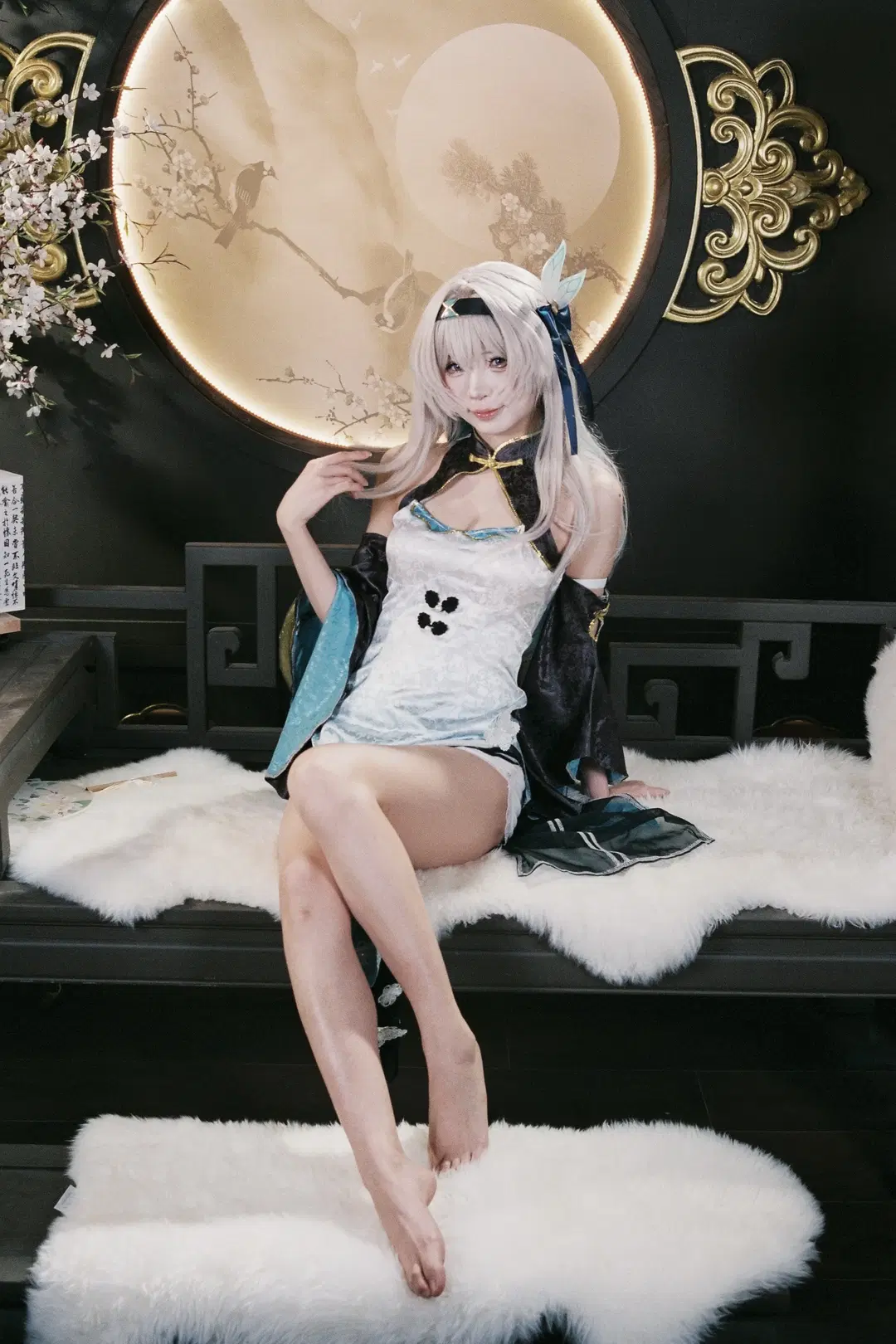 【Firefly cosplay】Honkai: Star Rail Firefly Qipao: Gentle Moments Woven in Digital and Film by 一只测光表 - Image 4