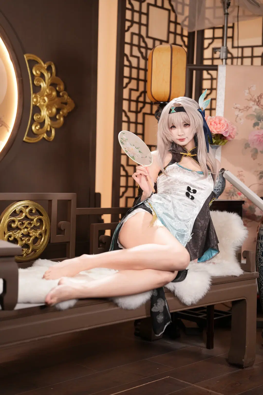 【Firefly cosplay】Honkai: Star Rail Firefly Qipao: Gentle Moments Woven in Digital and Film by 一只测光表 - Image 9