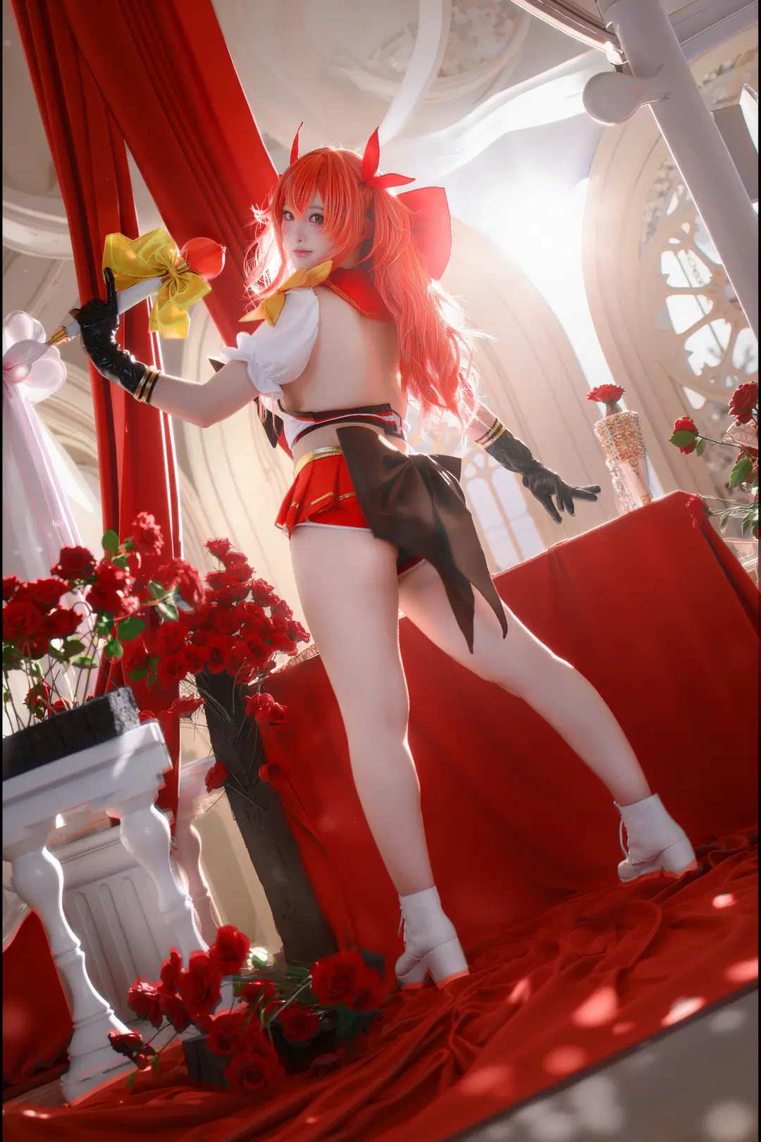 [Levia cosplay] Brown Dust 2: Magical Girl Levia's Rose-Red Tone Photo Shoot Log by 店长DD - Image 4