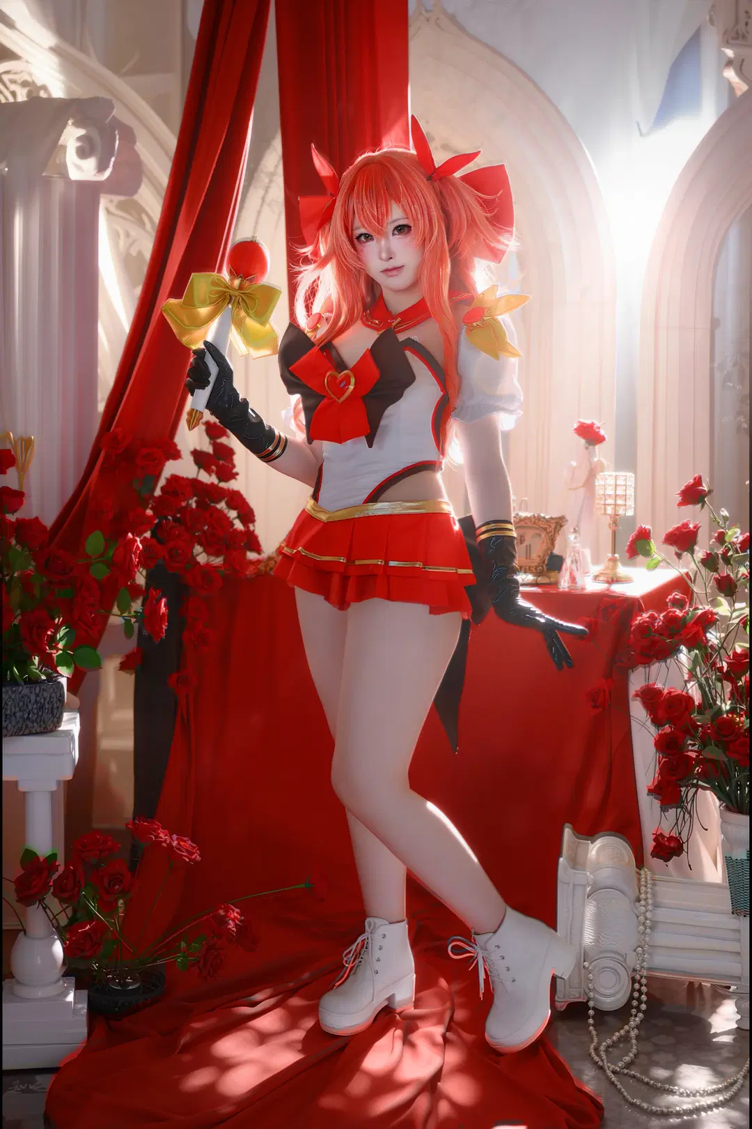 [Levia cosplay] Brown Dust 2: Magical Girl Levia's Rose-Red Tone Photo Shoot Log by 店长DD - Image 5