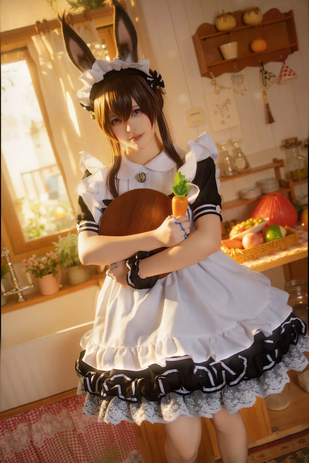 【阿米婭cos】明日方舟兔耳女僕的暖陽拍攝日記 - 店长DD - 第2張