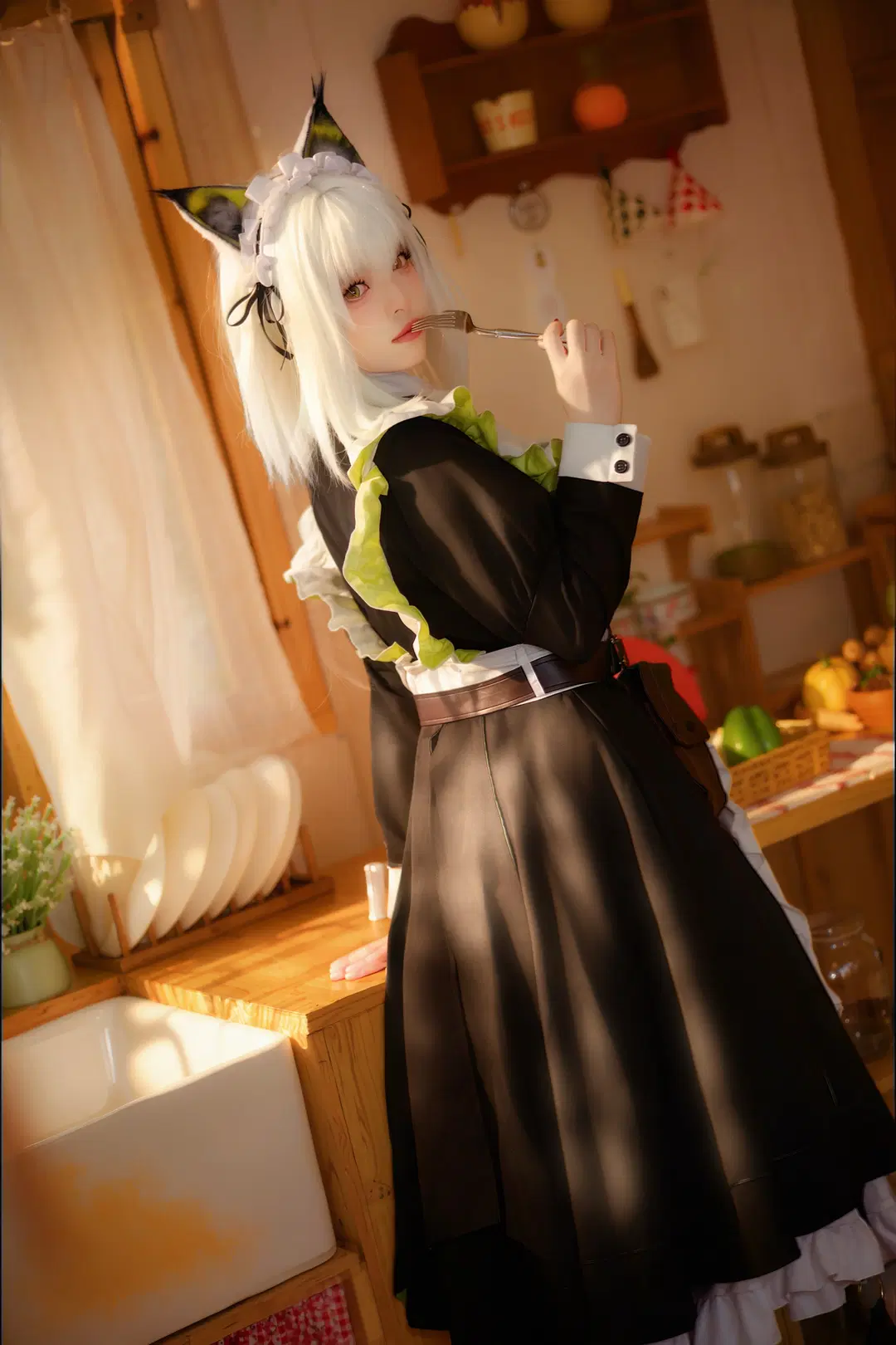 【ケルシー コスプレ】アークナイツ メイド服、暖かな陽射しが注ぐ癒やしの日常 - 店长DD - 2枚目