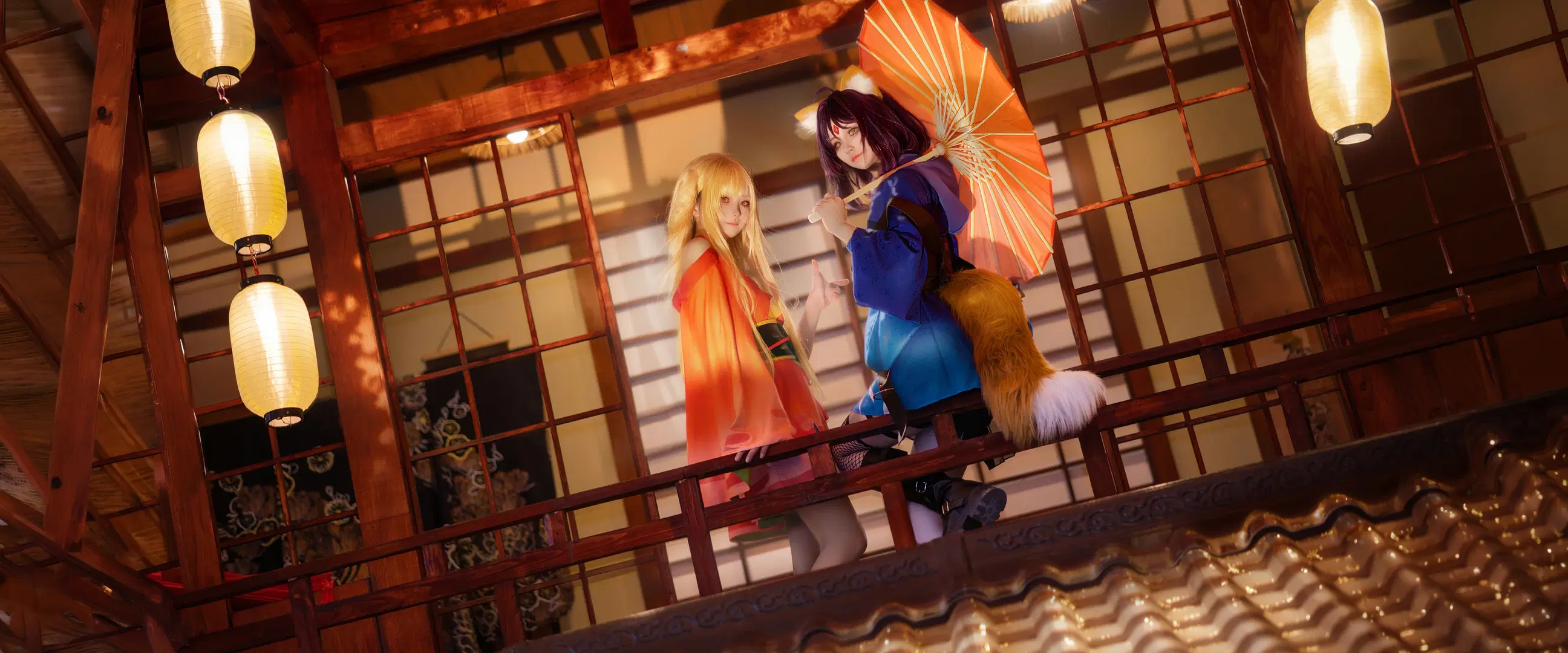 【彩葉コスプレ】超かぐや姫！ サイバーネオンと和風が交錯する夜間撮影記録 - 店长DD - 2枚目