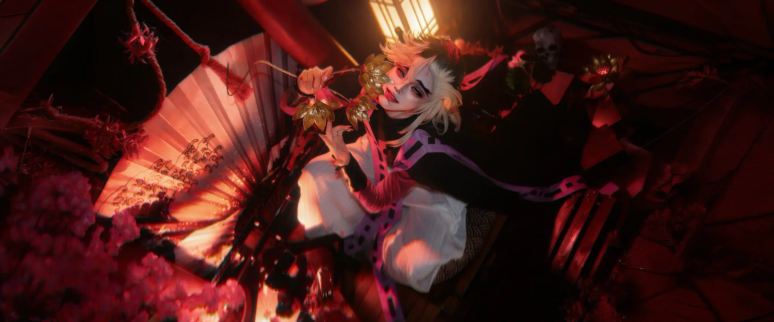 Demon Slayer, Japanese-style photography, Anime cosplay, Canon portrait photography, Doma cosplay