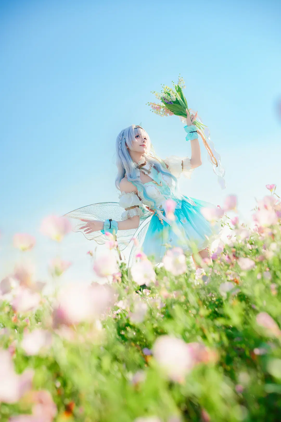 [Firefly cosplay] Honkai: Star Rail Firefly Elf Cosplay: Sea of flowers photo shoot Log by 糖栀uu - Image 2
